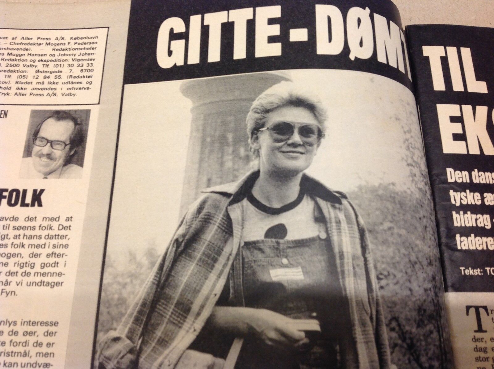 Gitte Henning or Hænning Front Cover Photos Interview Vtg Danish Magazine 1978