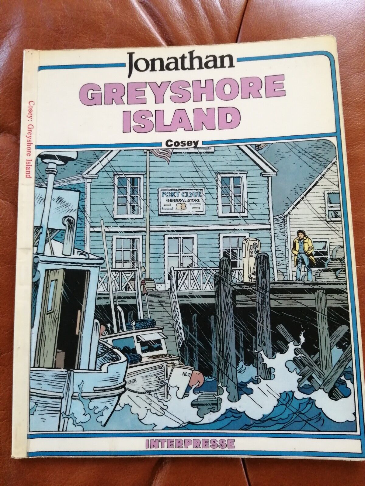 Danish comic Greyshore IslandJonathan1st ed ex-library1986