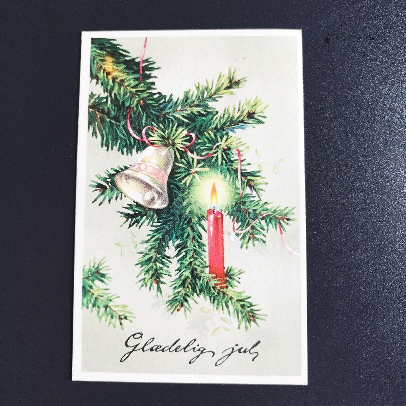 Denmark Vintage Christmas card - Posted 1970 - No X2