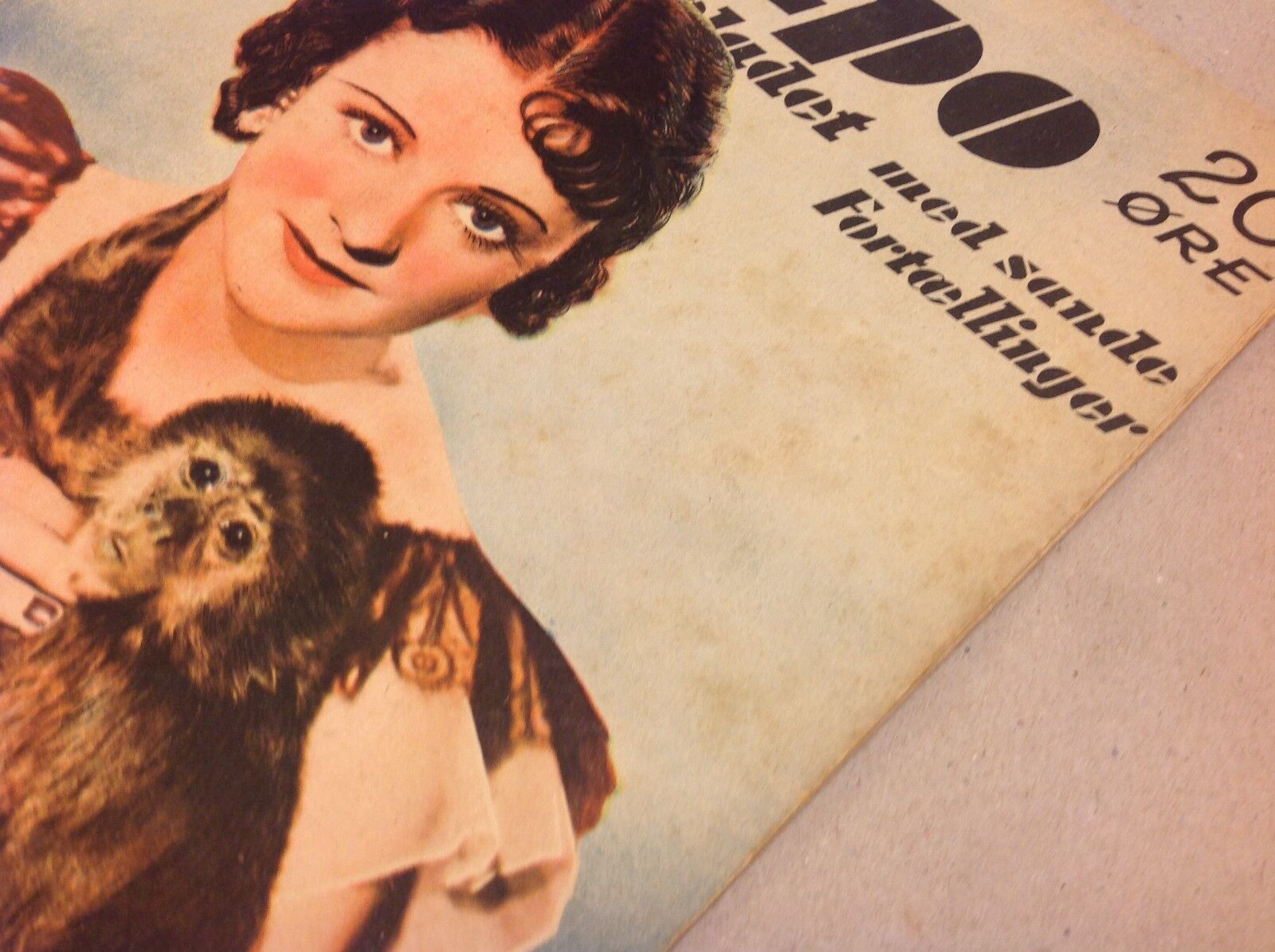 Heather Angel Actress on Front Cover Original Vtg Danish Magazine "Tempo" 1936