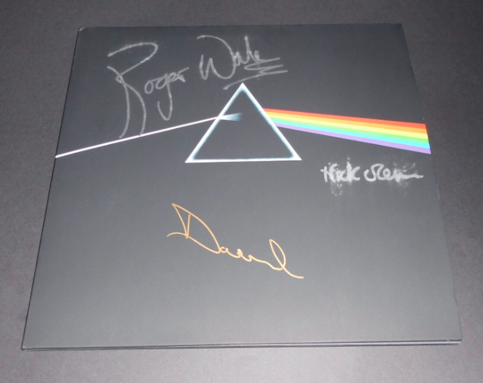 Pink Floyd - The Dark Side Of The Moon Signed by Gilmour Waters  Mason (Vinyl)