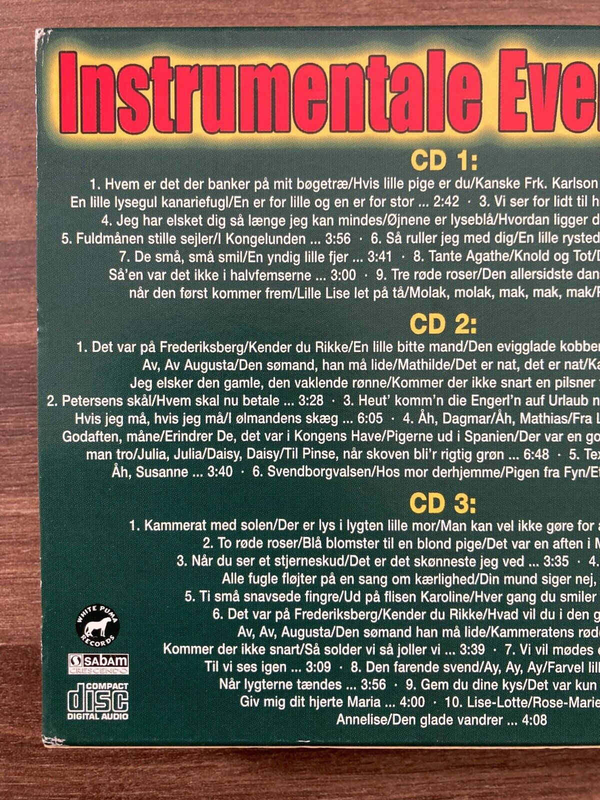 Rico Kvintetten – Instrumentale Evergreens Dansemusik Til En Glad Aften 3xCD NM