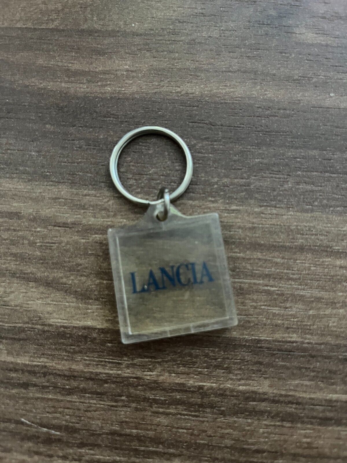 Vintage Lancia Keychain Danish Denmark Car Retro Dealership Memorabilia 1980s