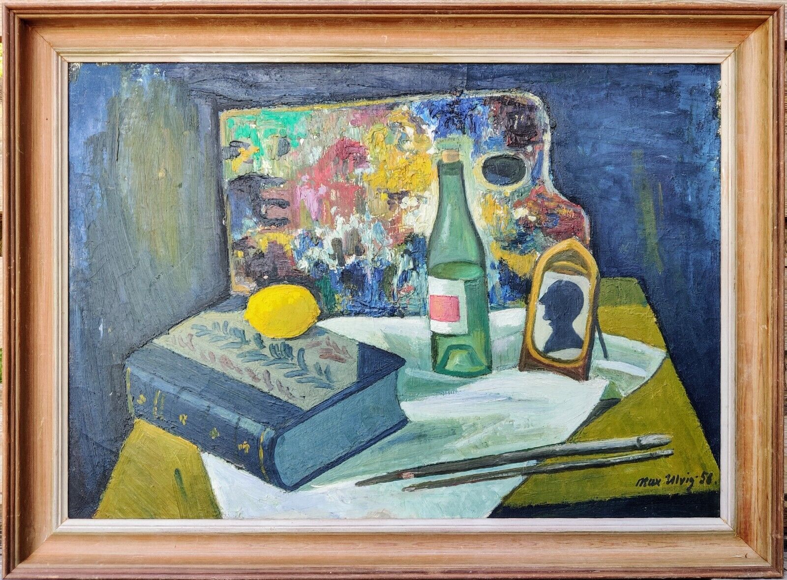 Max Ulvig (1913-1969): STILL LIFE WITH ARTIST'S PALETTE