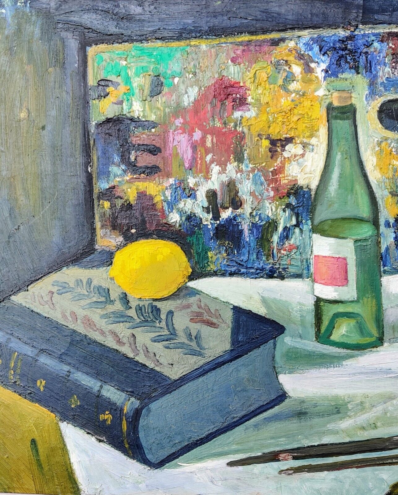 Max Ulvig (1913-1969): STILL LIFE WITH ARTIST'S PALETTE