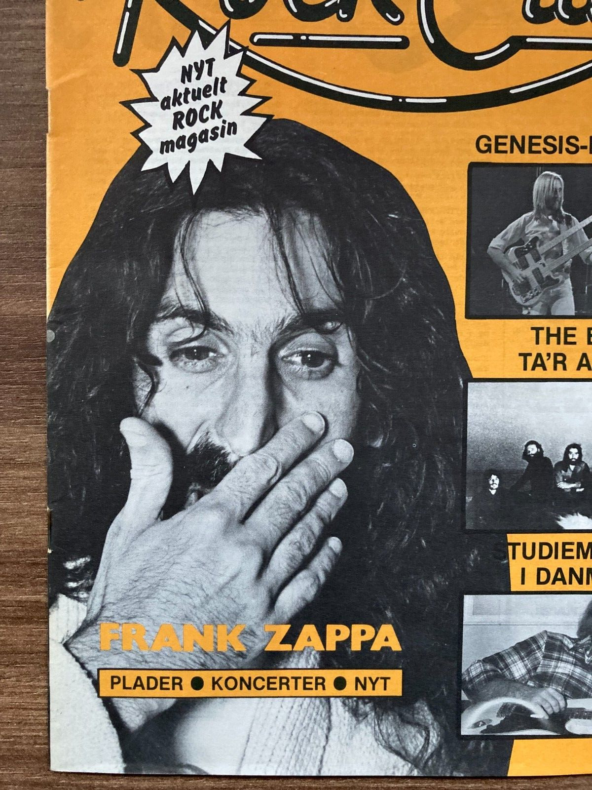 Frank Zappa + The Band + George Harrison 1977 "Rock City" Danish Magazine