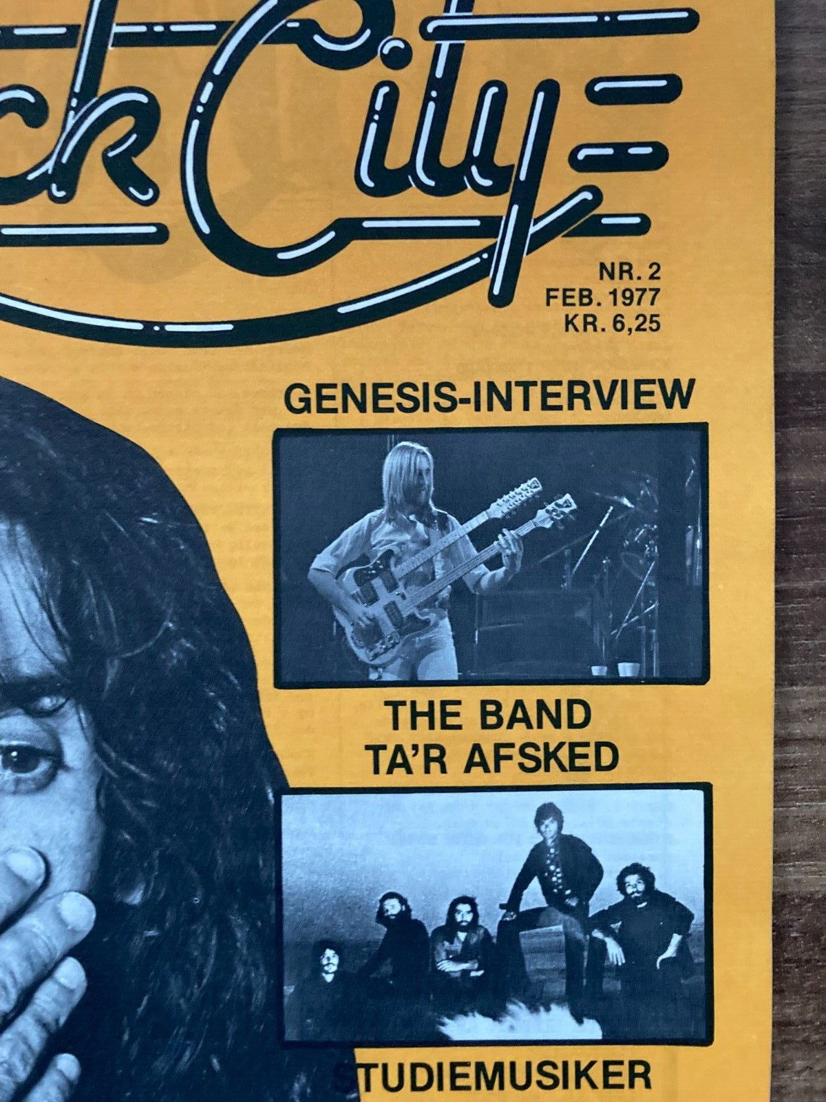 Frank Zappa + The Band + George Harrison 1977 "Rock City" Danish Magazine