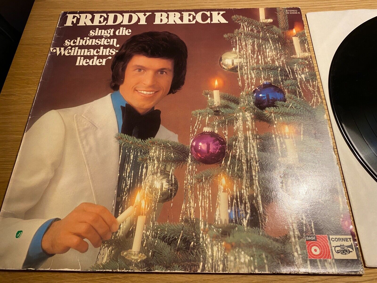 FREDDY BRECK "SINGT DIE SCHÔNSTEN WEIHNACHTSLIEDER" 12 TRACK VINYL LP BASF DUTCH