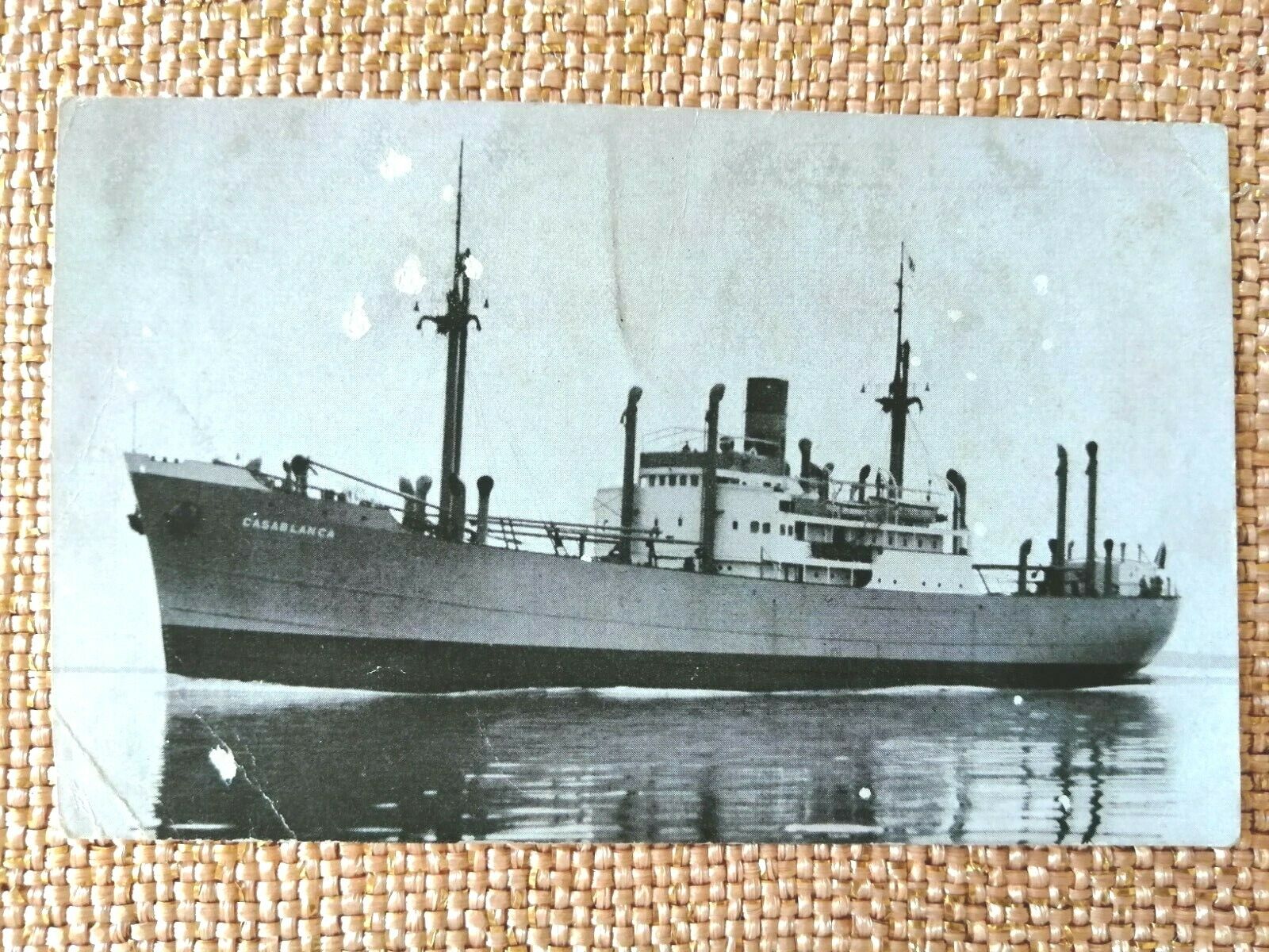 Postcard A ship called Casablance From a sailor/passenger on board 1938