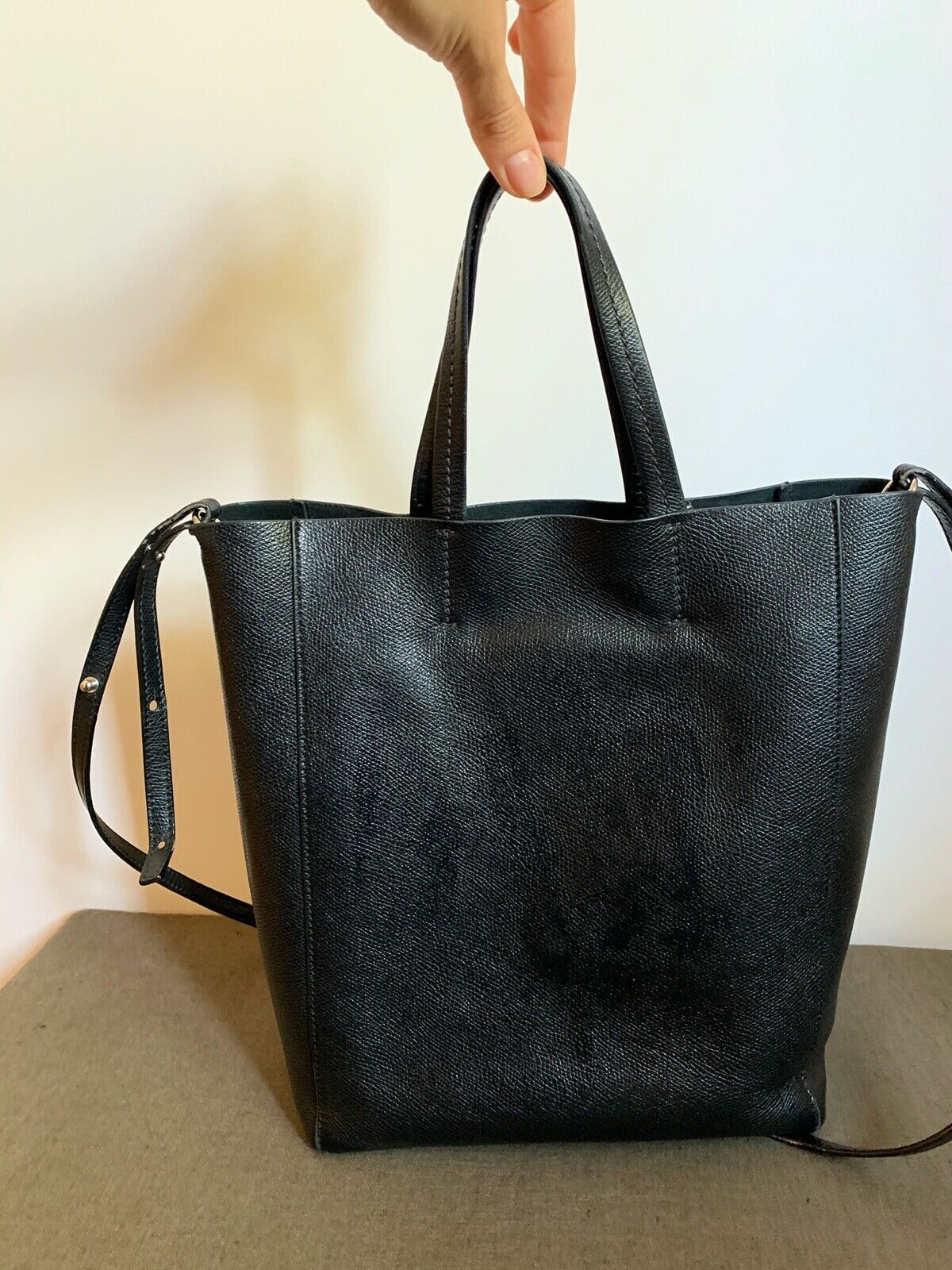 Celine Phoebe Philo Small Cabas Calfskin Black