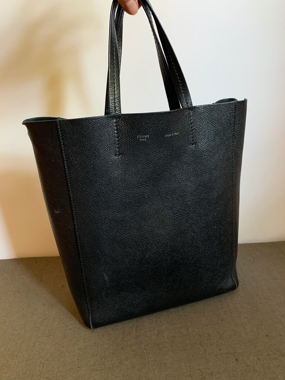 Celine Phoebe Philo Small Cabas Calfskin Black