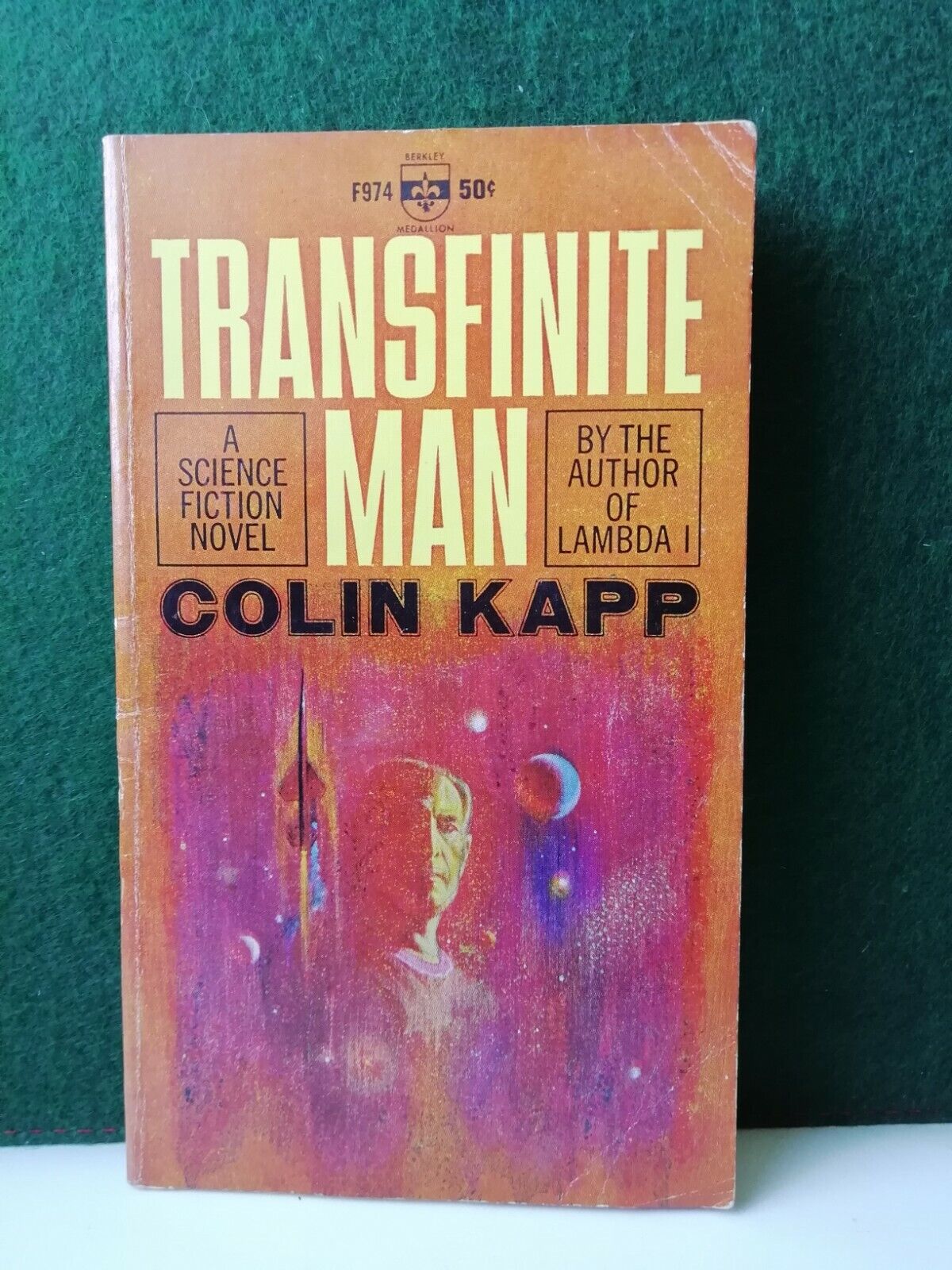 Vintage paperback1st ed1964"Transfinite Man"by Colin Kapp Berkley Medallion