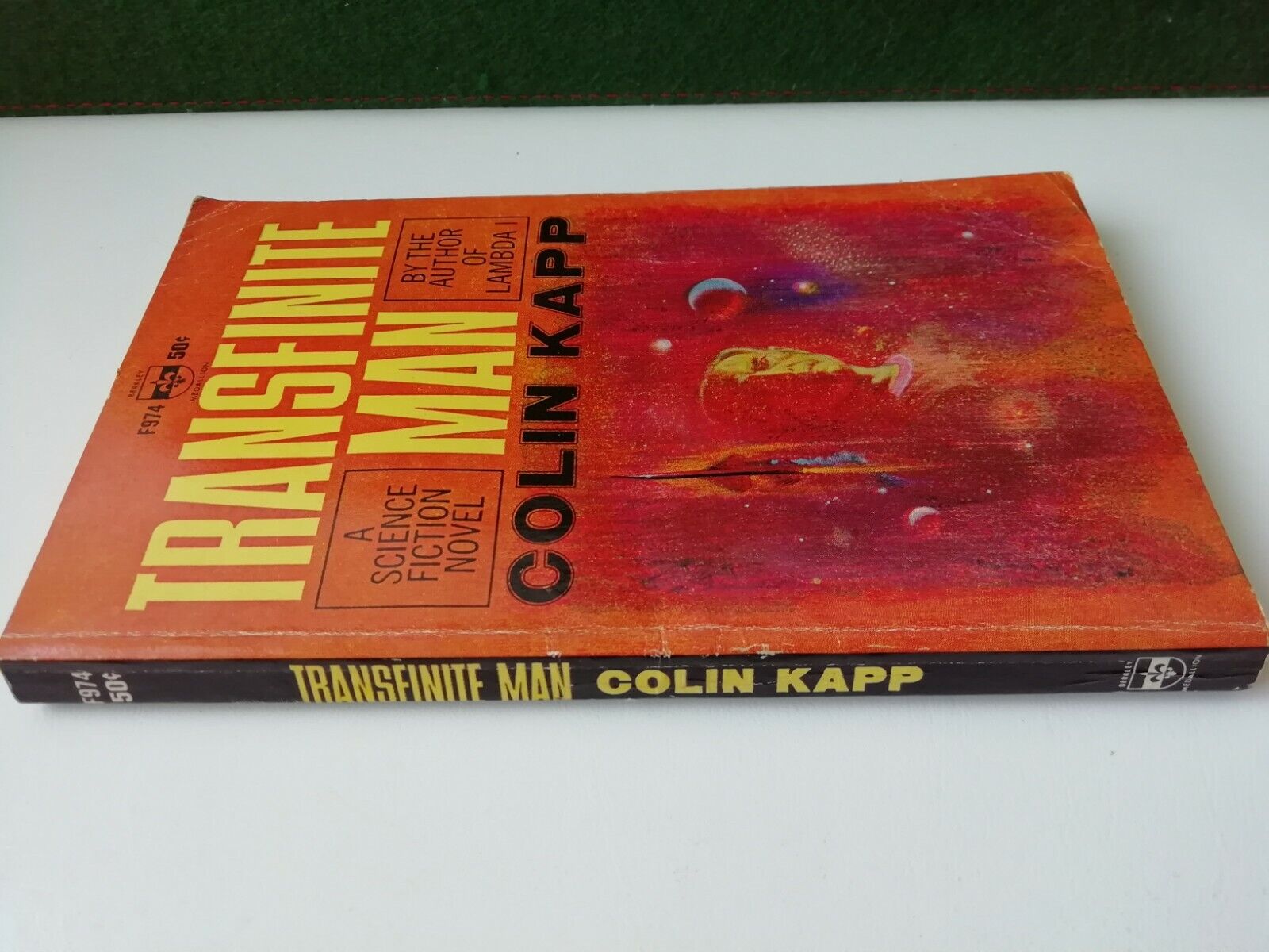 Vintage paperback1st ed1964"Transfinite Man"by Colin Kapp Berkley Medallion