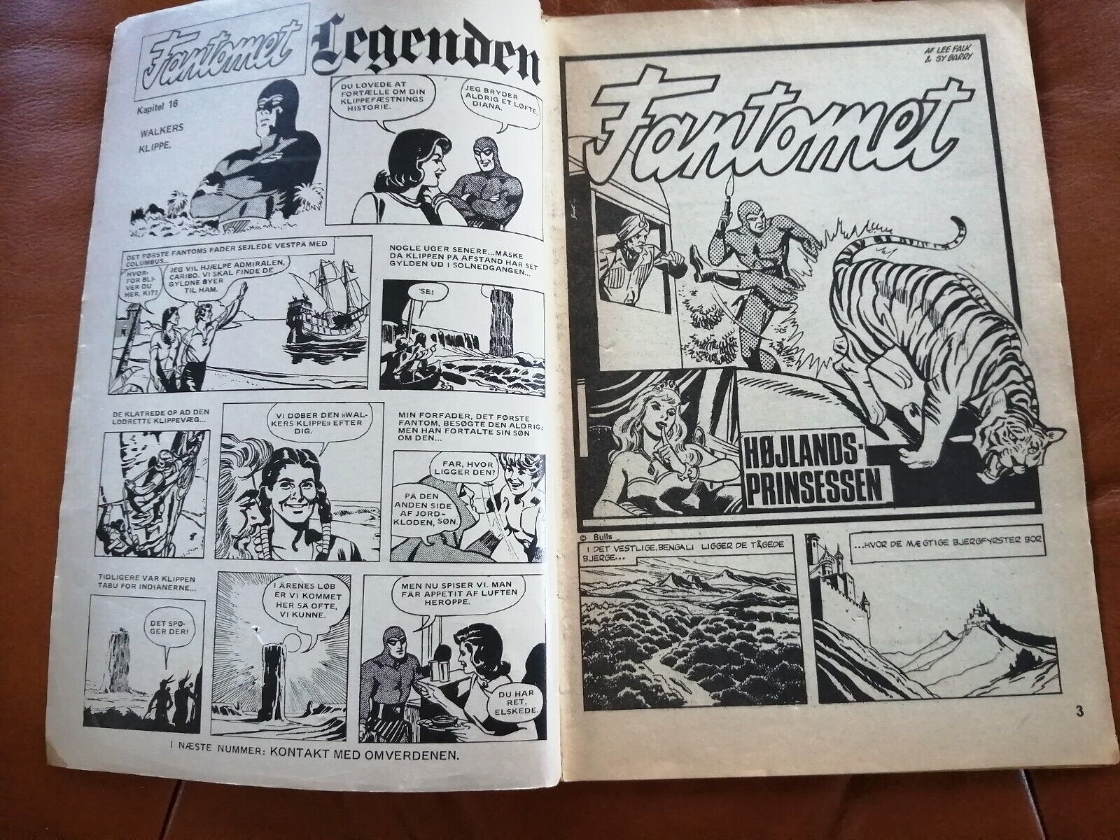 DenmarkComic magazine "FANTOMET"  The Phantom No 69  Interpresse 1976