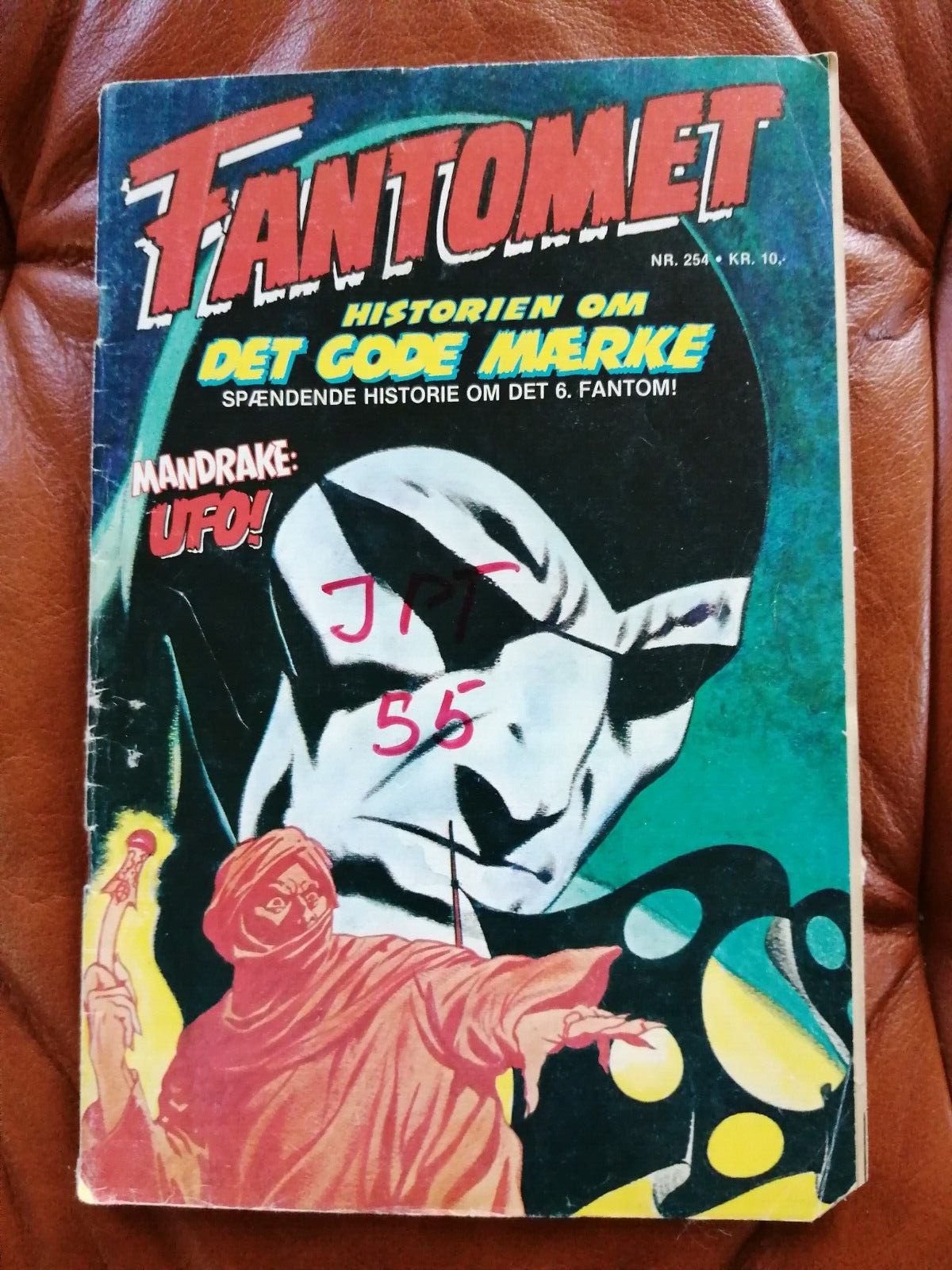 DenmarkComic magazine "FANTOMET"  The Phantom No 254 Interpresse 1984