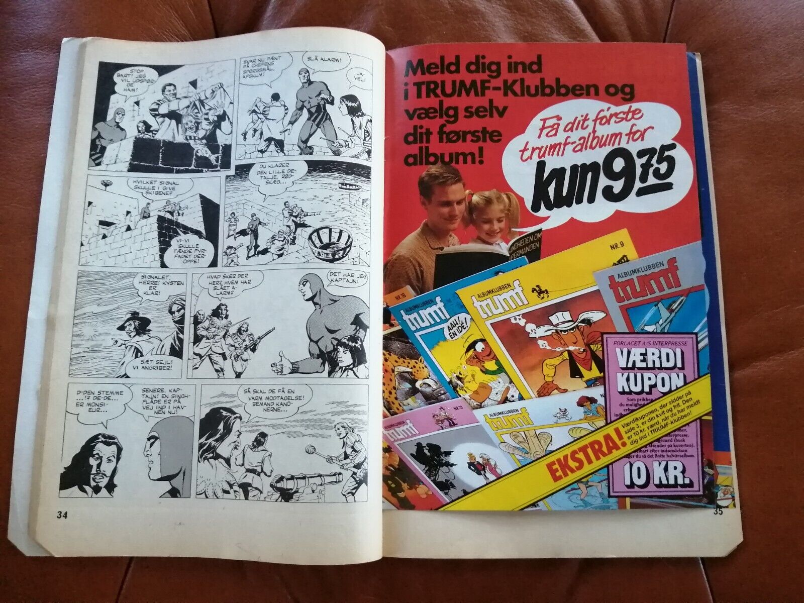 DenmarkComic magazine "FANTOMET"  The Phantom No 254 Interpresse 1984