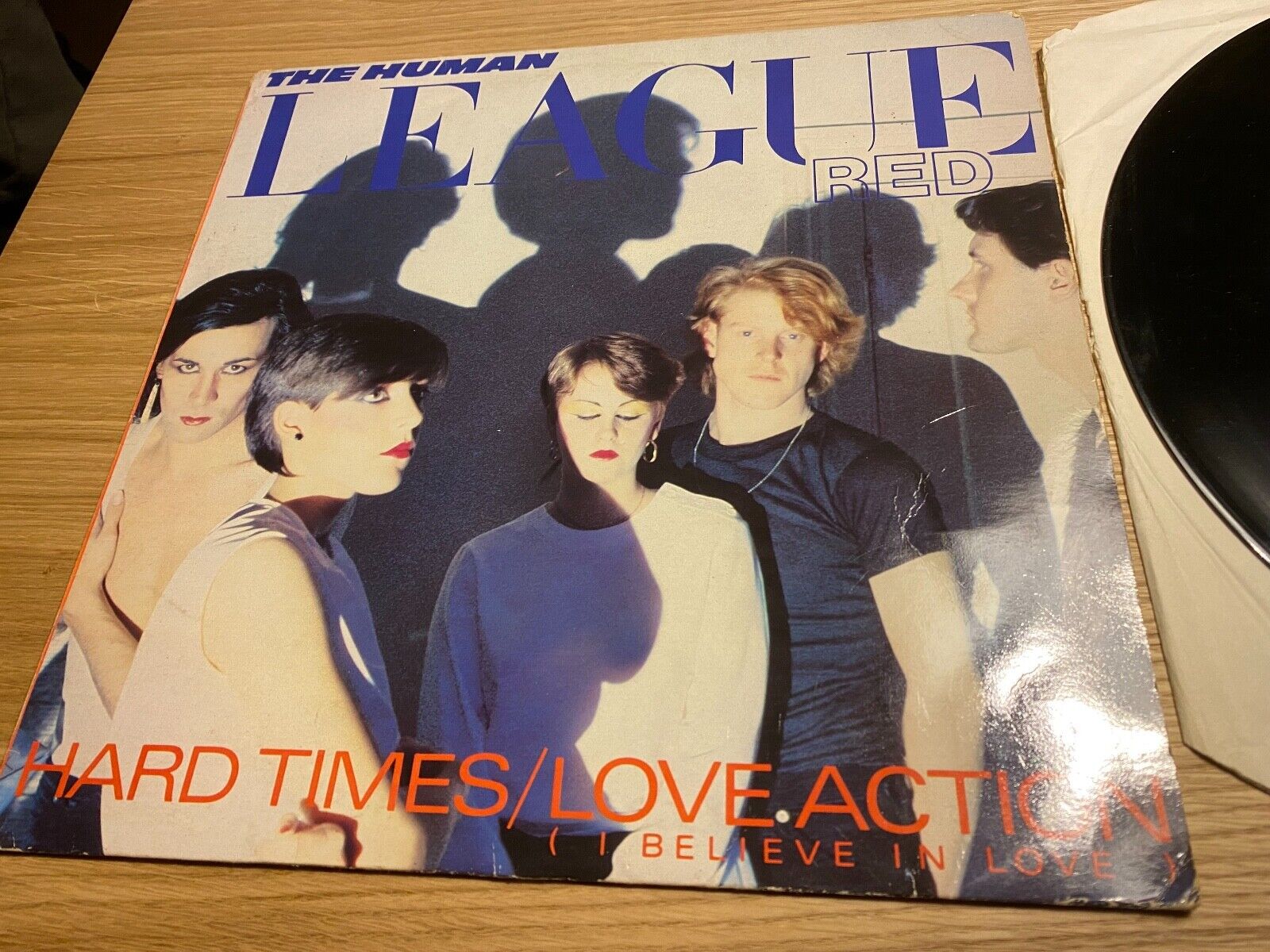 HUMAN LEAGUE "HARD TIMES / LOVE ACTION" 12" REMIX VIRGIN RECORDS UK 12" 1981**