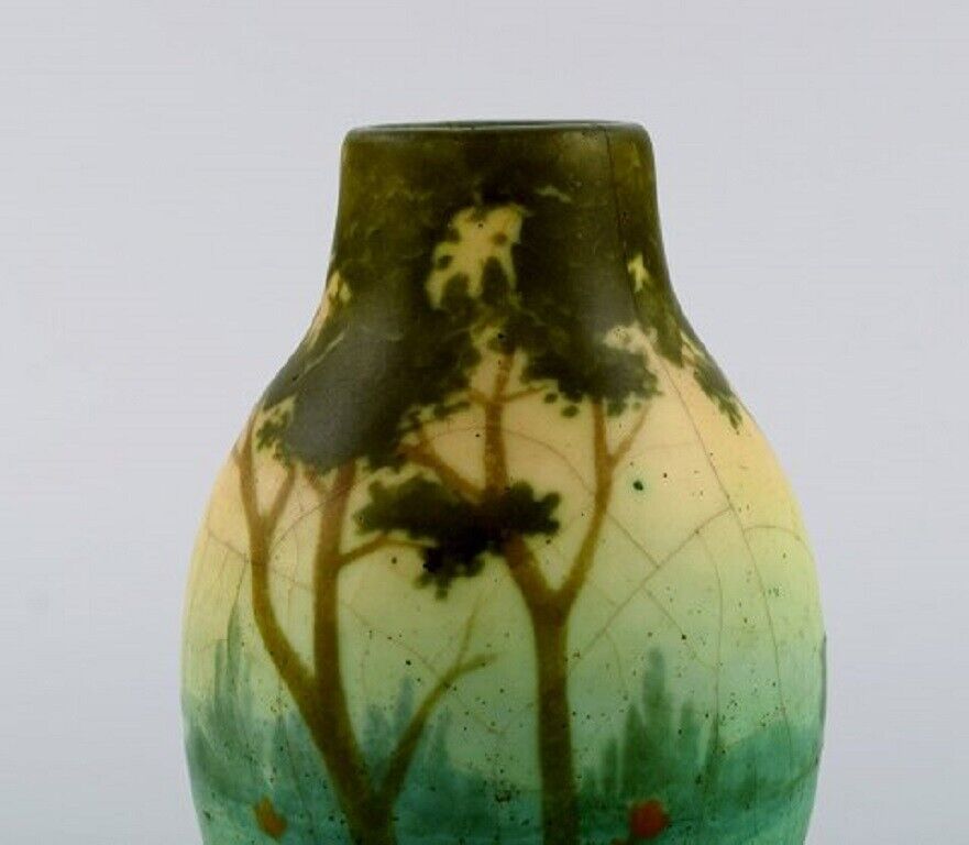 Amalric Walter (1870-1959) for Nancy Rare vase in glazed ceramics1890's