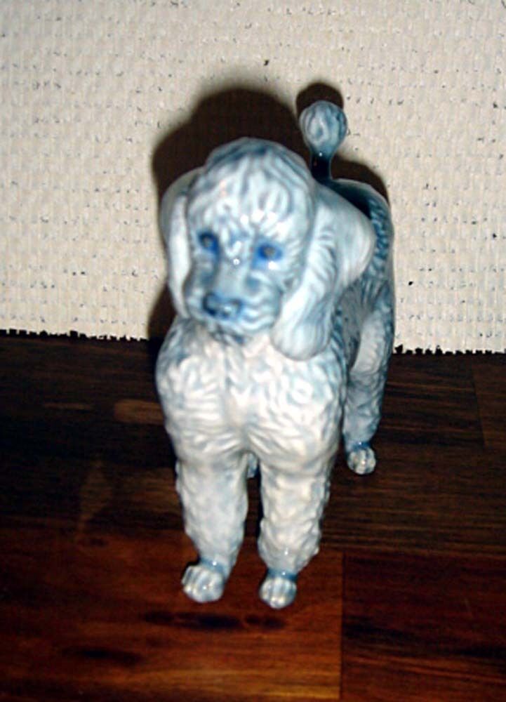 Grey POODLE by Jeanne Grut for ROYAL COPENHAGEN Denmark No 4757 Fact First