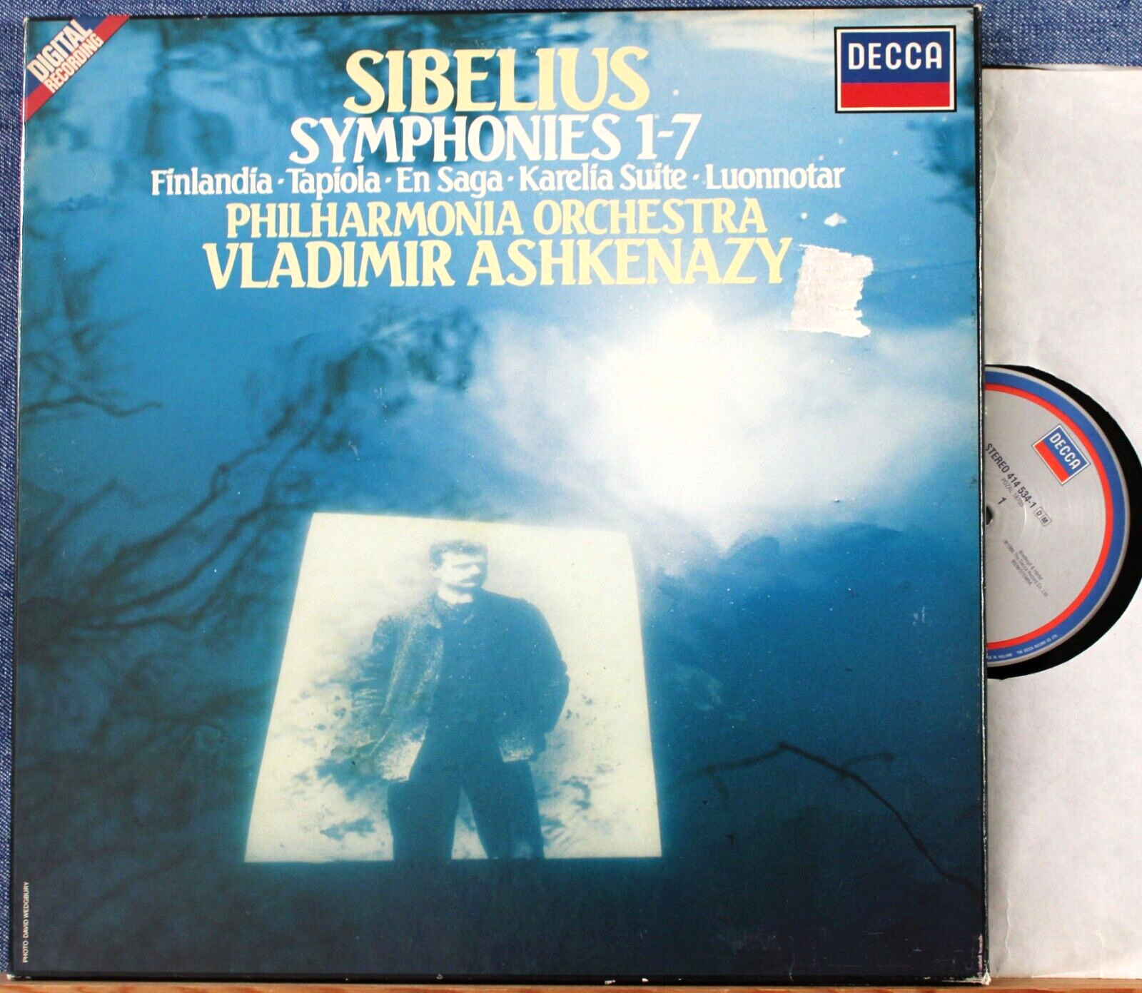 Ashkenazy Sibelius (Symphonies; etc) Decca 417 378 (5) box dig NM