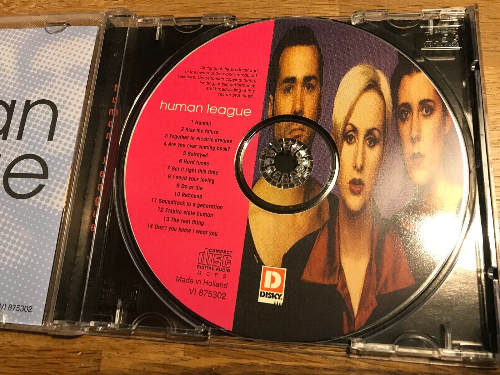 HUMAN LEAGUE  "SOUNDTRACK OF A GENERATION"  USED CD ALBUM 14 TRACKS DISKY DUTCH*