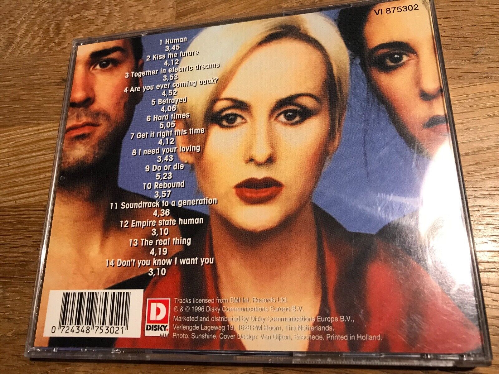 HUMAN LEAGUE  "SOUNDTRACK OF A GENERATION"  USED CD ALBUM 14 TRACKS DISKY DUTCH*