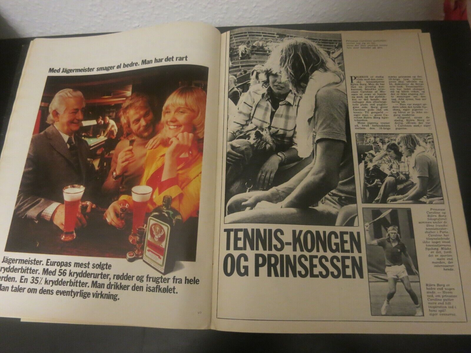 Danish Magazine 1975 PRINCE HENRIK Princess CAROLINE Bjørn BJORN BORG N47