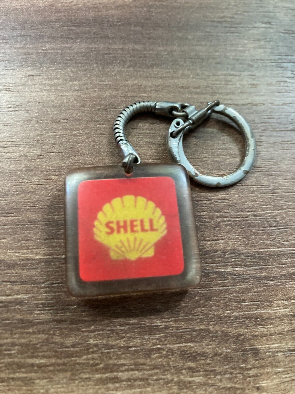 Vintage Shell Oil Keychain - Classic Petroliana Collectible Key Ring