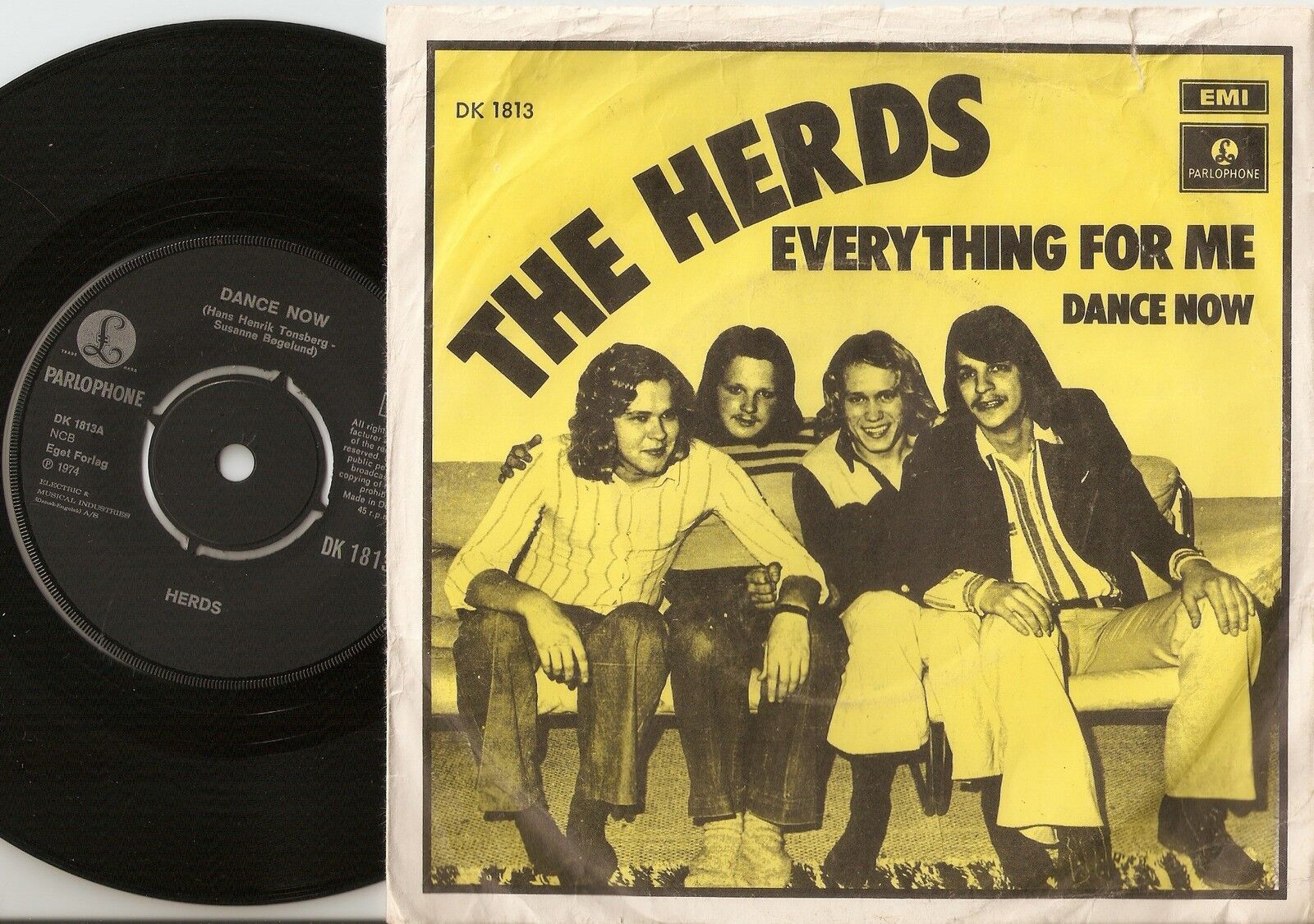 THE HERDS EVERYTHING FOR ME  DANCE NOW DANISH 45+PS 1974 PSYCH HAMMOND MOD PROG