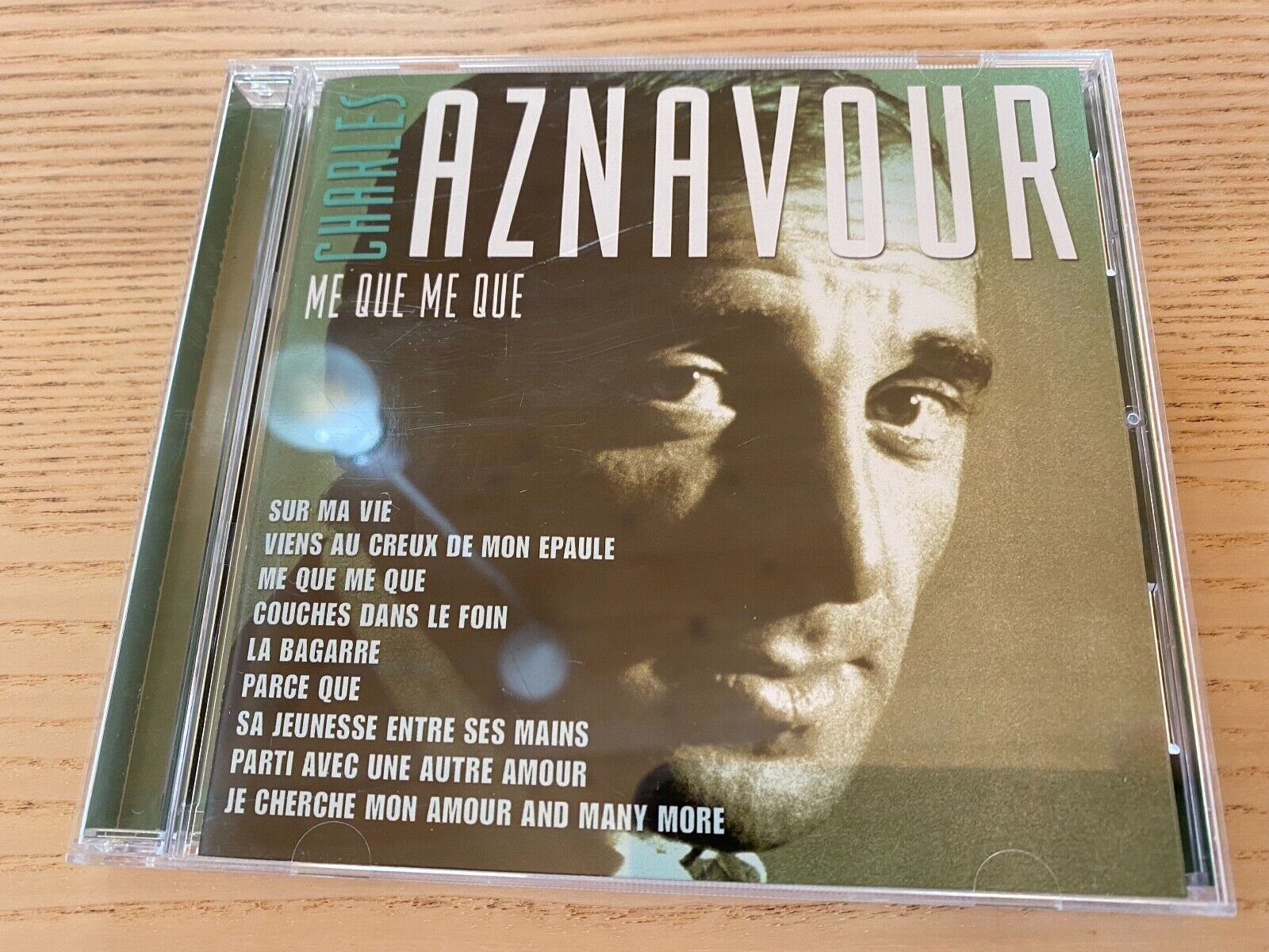 CHARLES AZNAVOUR "ME QUE ME QUE" 2007 DANISH CD ALBUM 15 TRACK ELAP RECORDS OOP