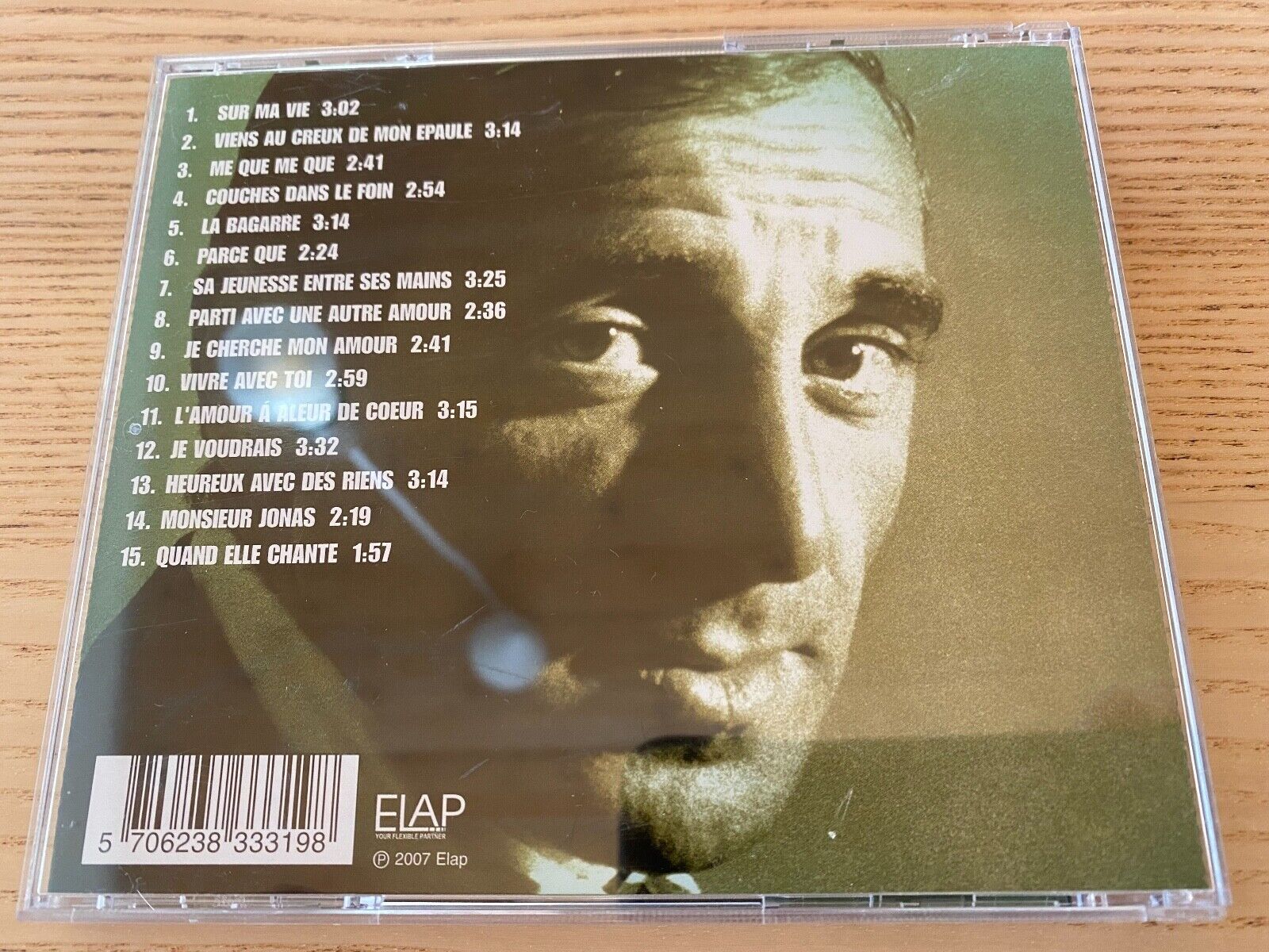 CHARLES AZNAVOUR "ME QUE ME QUE" 2007 DANISH CD ALBUM 15 TRACK ELAP RECORDS OOP