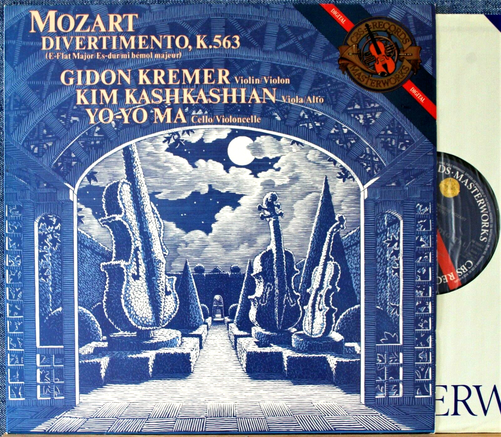 Kremer; Kashkashian; Ma Mozart (Divertimento KV 563) CBS IM 39561 dig NM