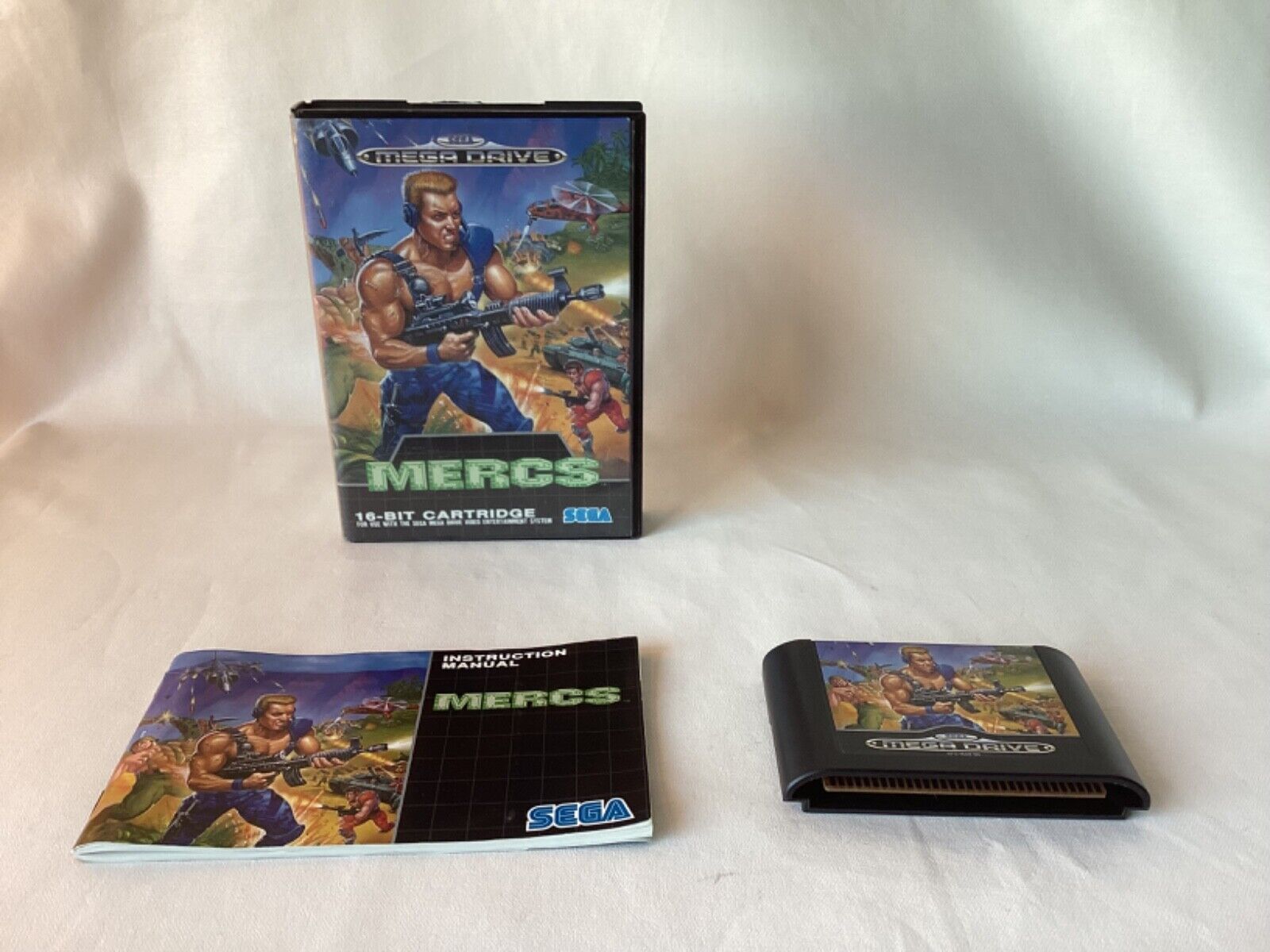 Mercs For Sega Megadrive Complete with box and Manual-PAL