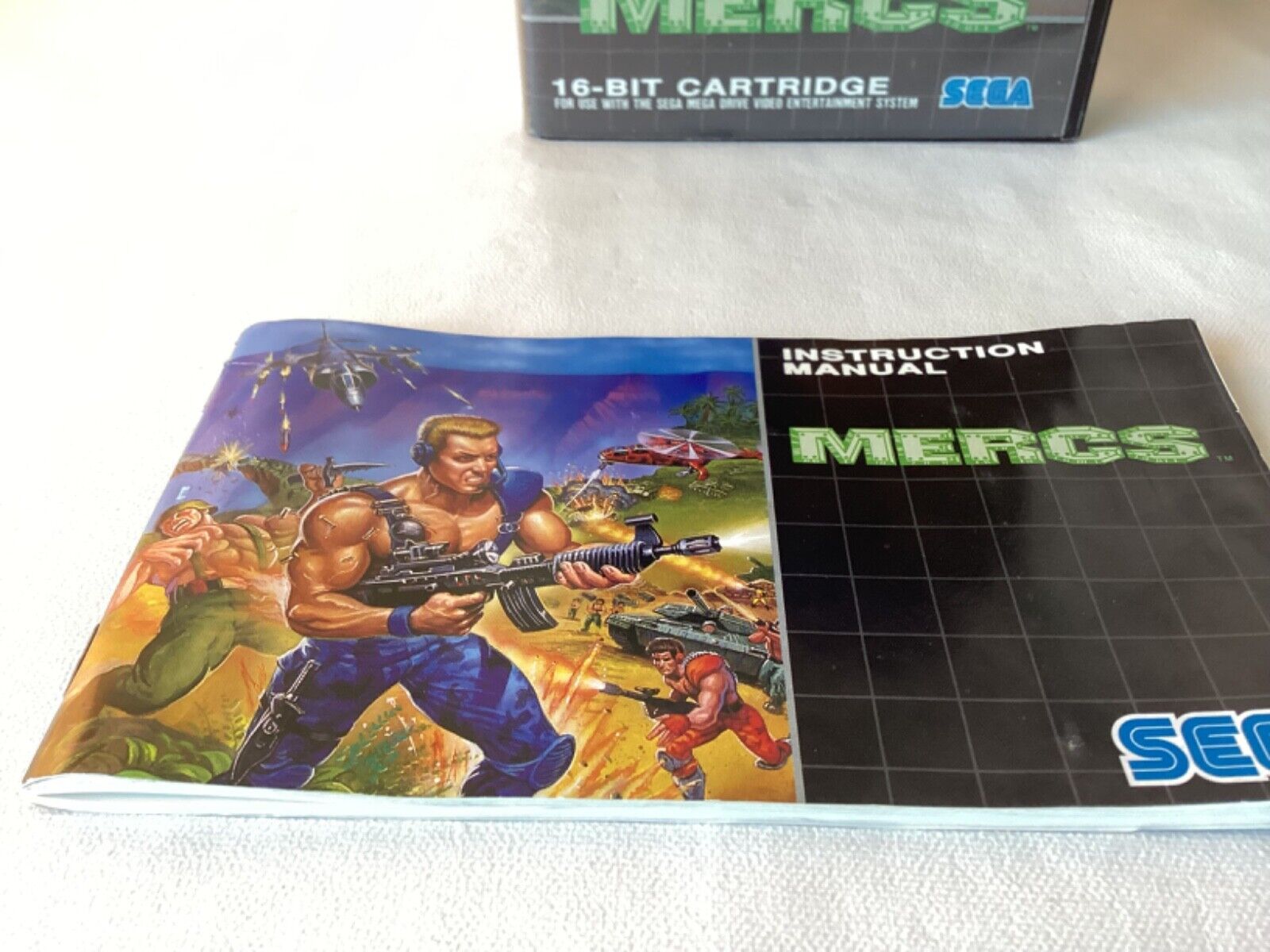 Mercs For Sega Megadrive Complete with box and Manual-PAL