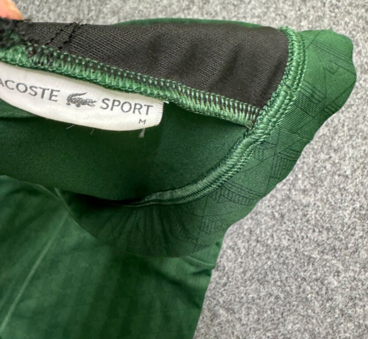 Lacoste womens gym leggings and sports bra matching set size women’s medium