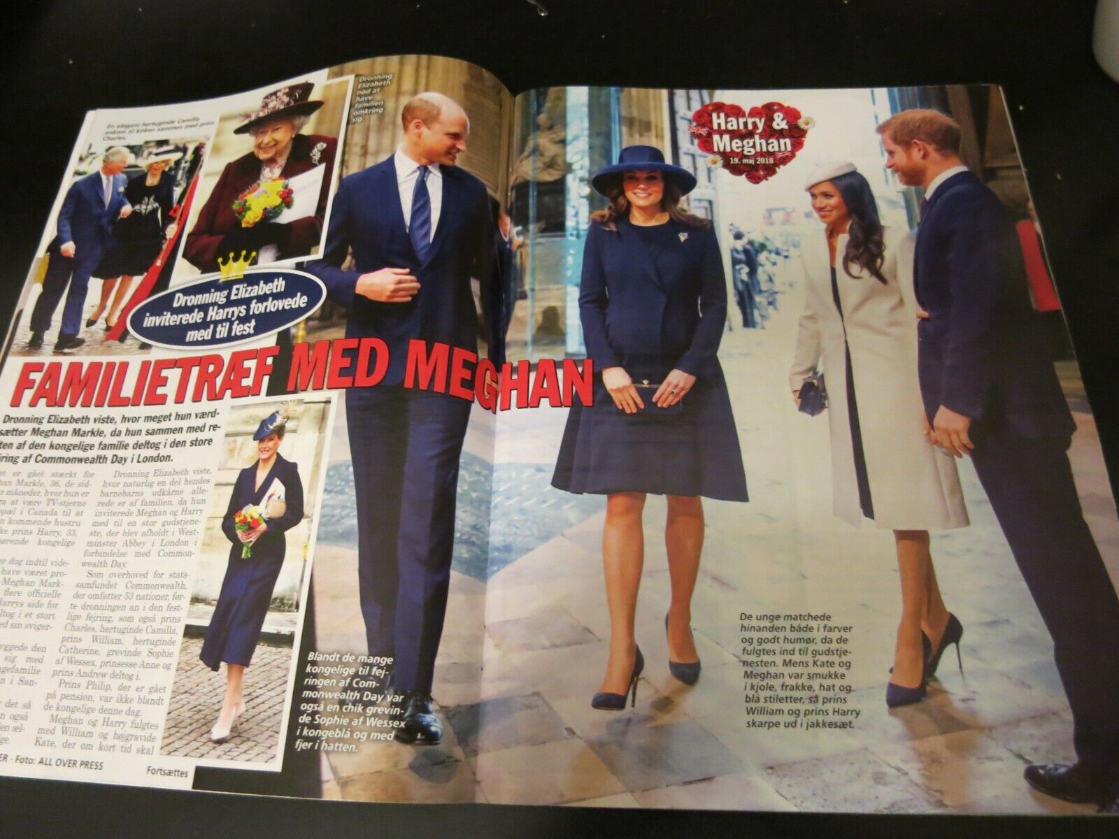 Danish Magazine ROYAL  Queen MARGRETHE Princess MARY KATE MEGHAN HARRY BL48