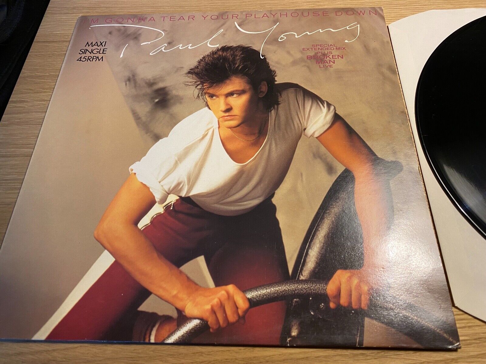 PAUL YOUNG "I´M GONNA TEAR YOUR PLAYHOUSE DOWN" 1984 VINYL MAXI SINGLE VINYL CBS