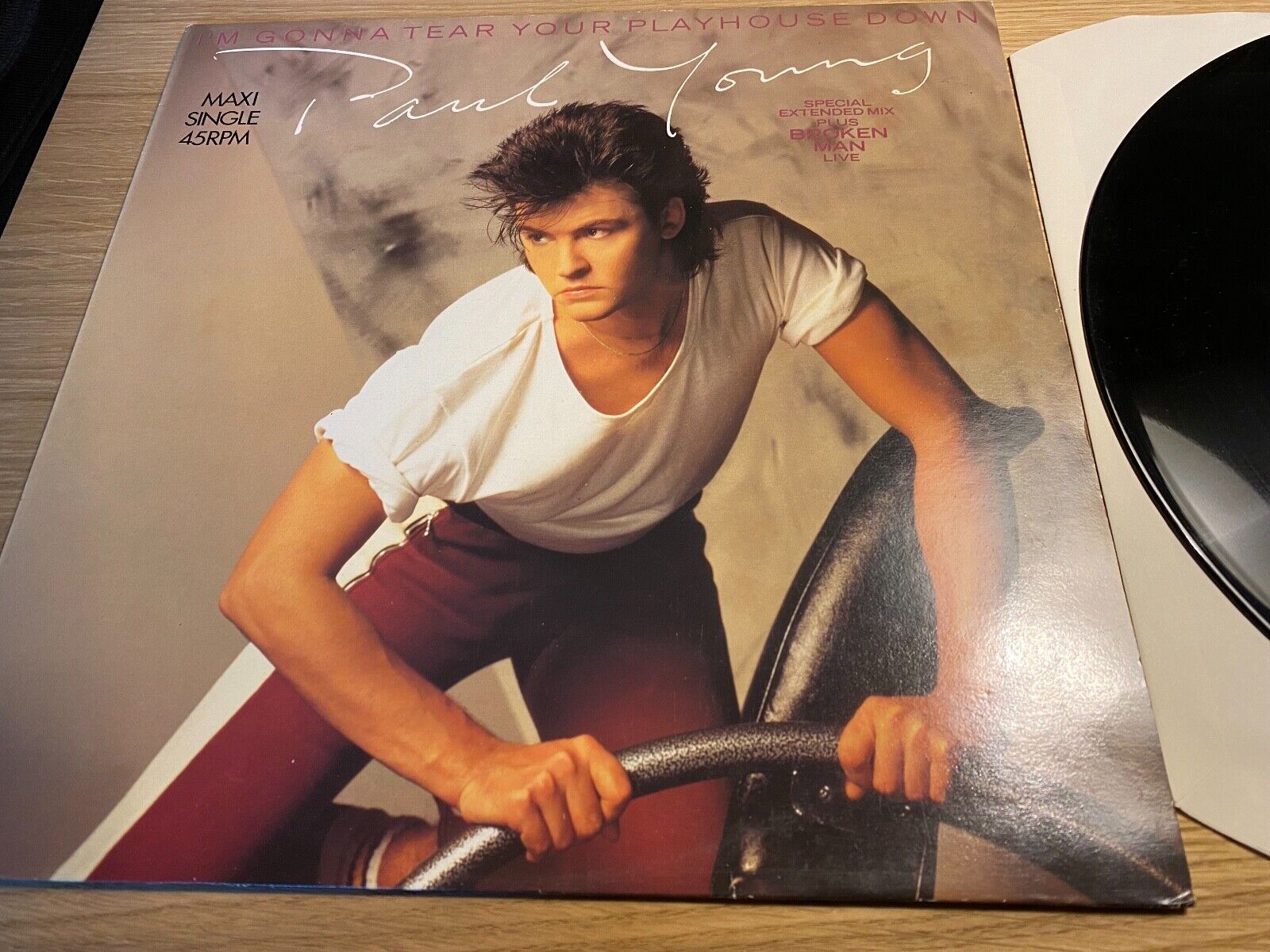 PAUL YOUNG "I´M GONNA TEAR YOUR PLAYHOUSE DOWN" 1984 VINYL MAXI SINGLE VINYL CBS