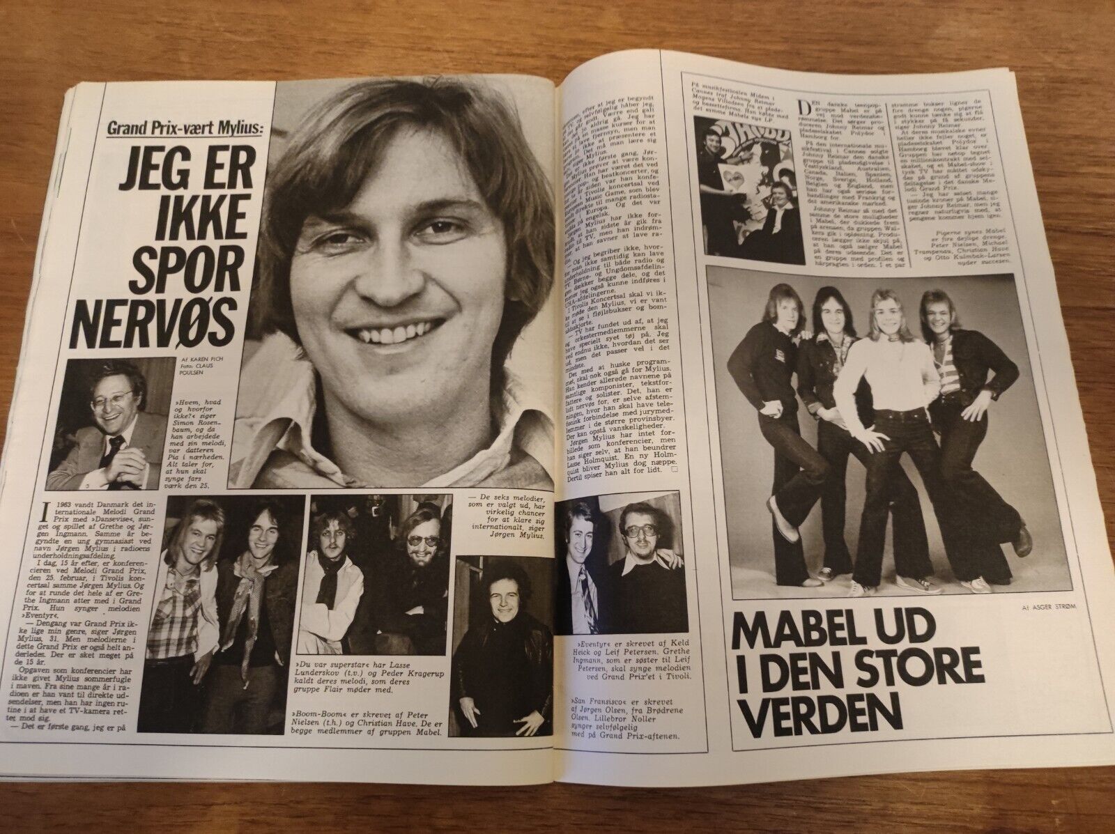 WENCHE MYHRE Marthe Keller MABEL Mike Tramp - White Lion 1978 Magazine BB106