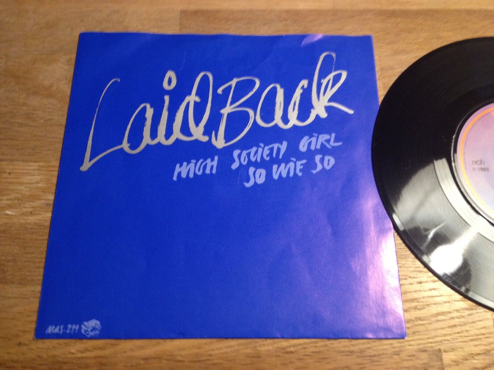 LAID BACK "HIGH SOCIETY GIRL / SO WIE SO" MEDLEY RECORDS NCB 1982 DENMARK EEC