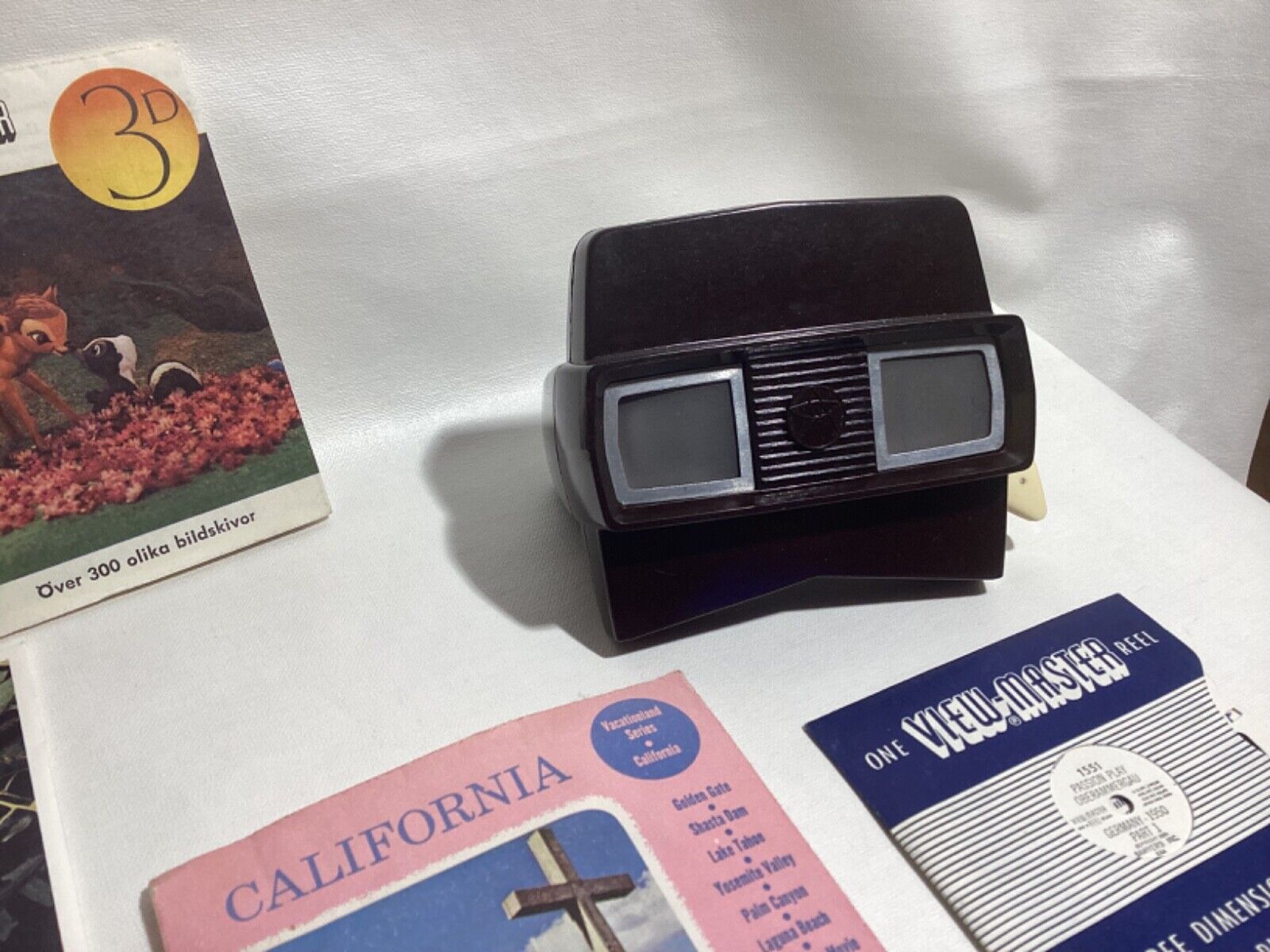 Vintage Sawyer’s View-Master Stereoscope and 37 Reels - In original box