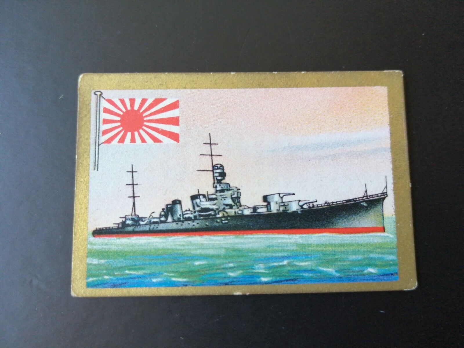 German SABA tobacco ship trading card 1931-33No 185 "Furutaka" Japan