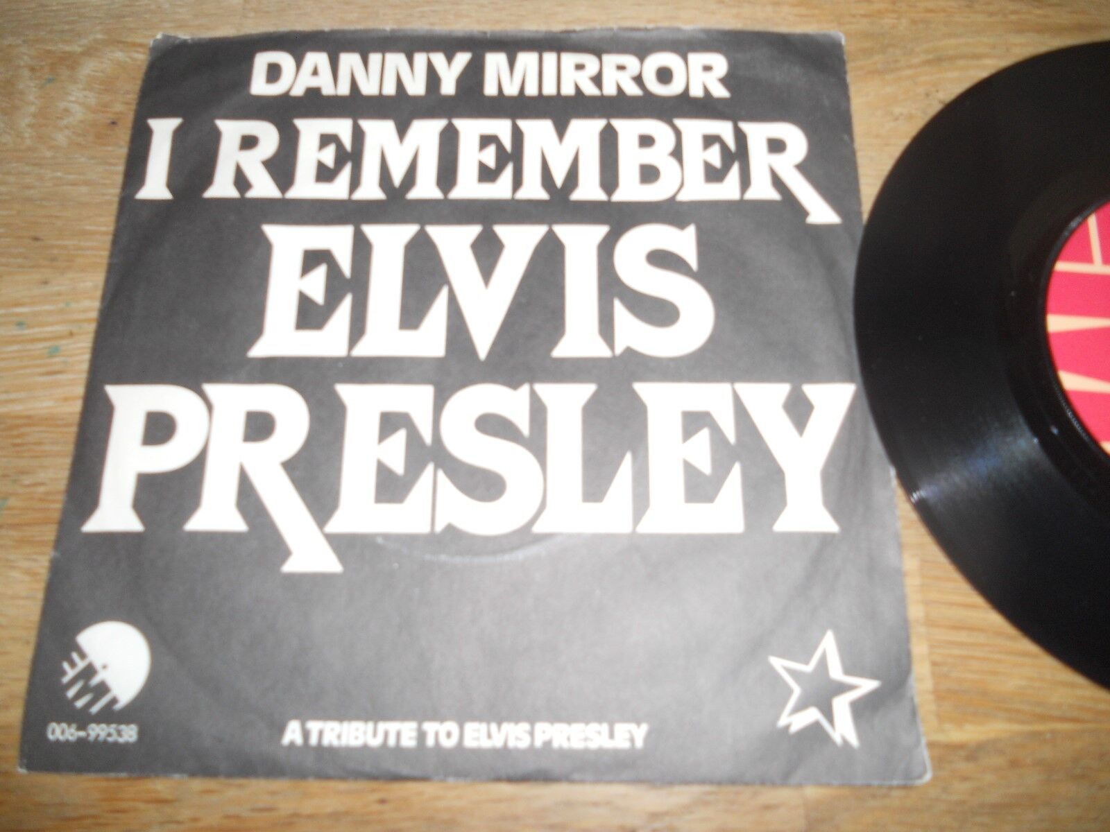 DANNY MIRROR "I REMEBER ELVIS PRESLEY" DANISH NCB 7 " SINGLE 1977 EMI RECORDS DK