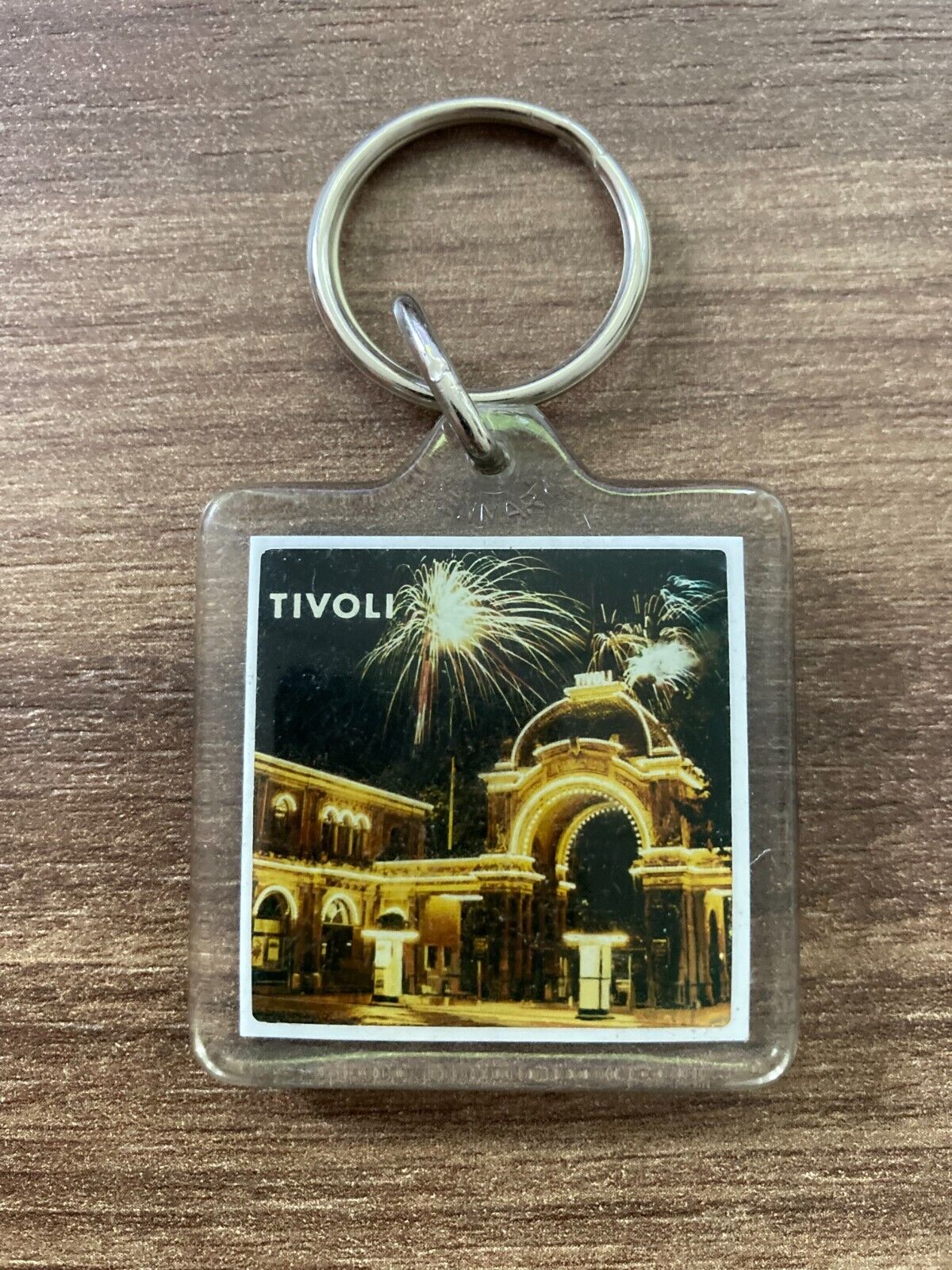 Retro Tivoli Gardens Copenhage Keychain - Classic Danish Amusement Park Souvenir