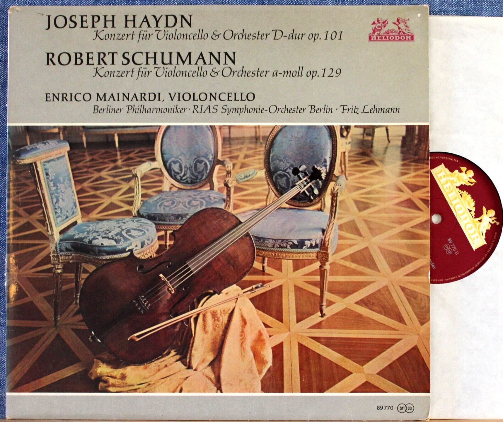 Mainardi; Lehmann Haydn + Schumann (Cello concertos): Heliodor 89 770 NM