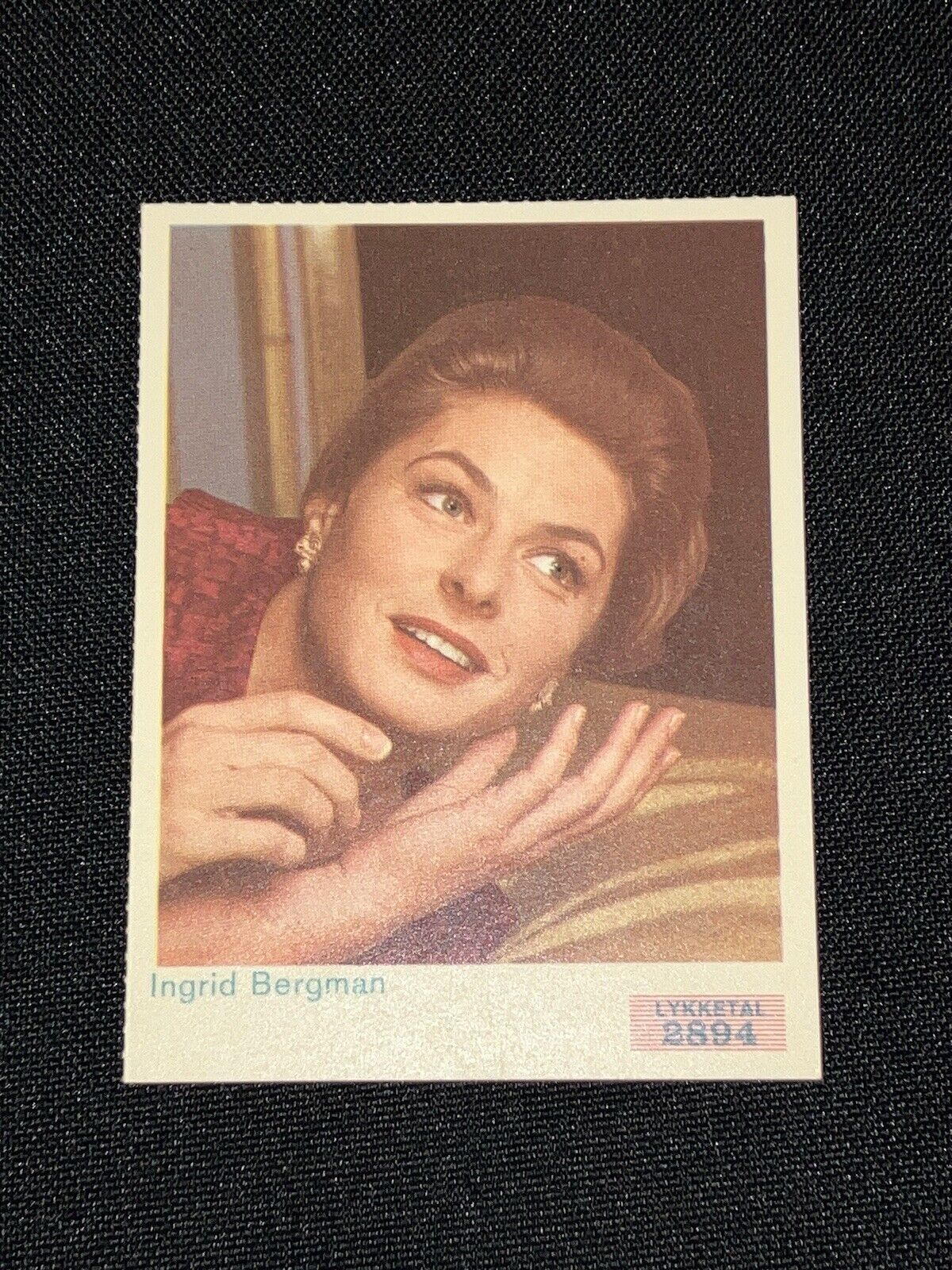 Ingrid Bergman 1962 Swedish Actor Stjerne Grand Prix Vintage Card Casablanca