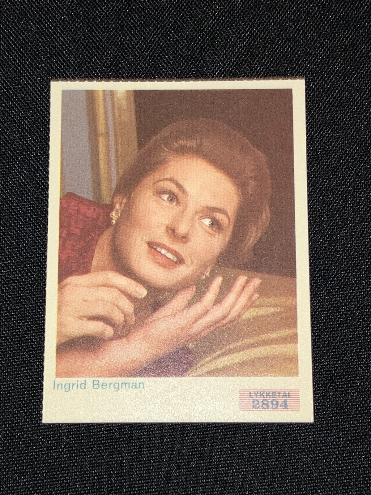 Ingrid Bergman 1962 Swedish Actor Stjerne Grand Prix Vintage Card Casablanca