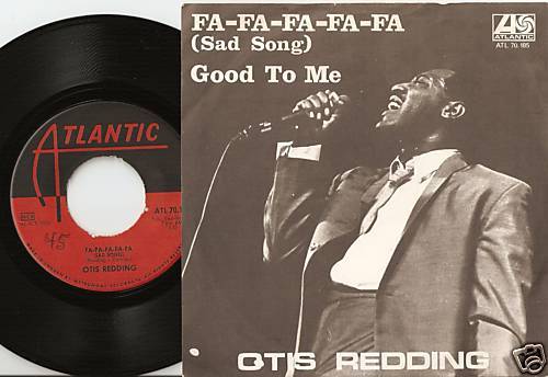 OTIS REDDING FA FA SAD SONG SWEDISH 45+PS 1966 MOD NORTHERN SOUL RB