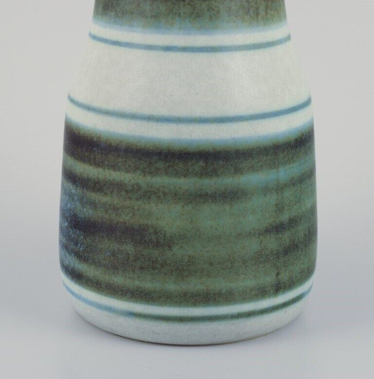 Gunnar Nylund for Rörstrand Sweden "Banderillo" vase with green-toned glaze