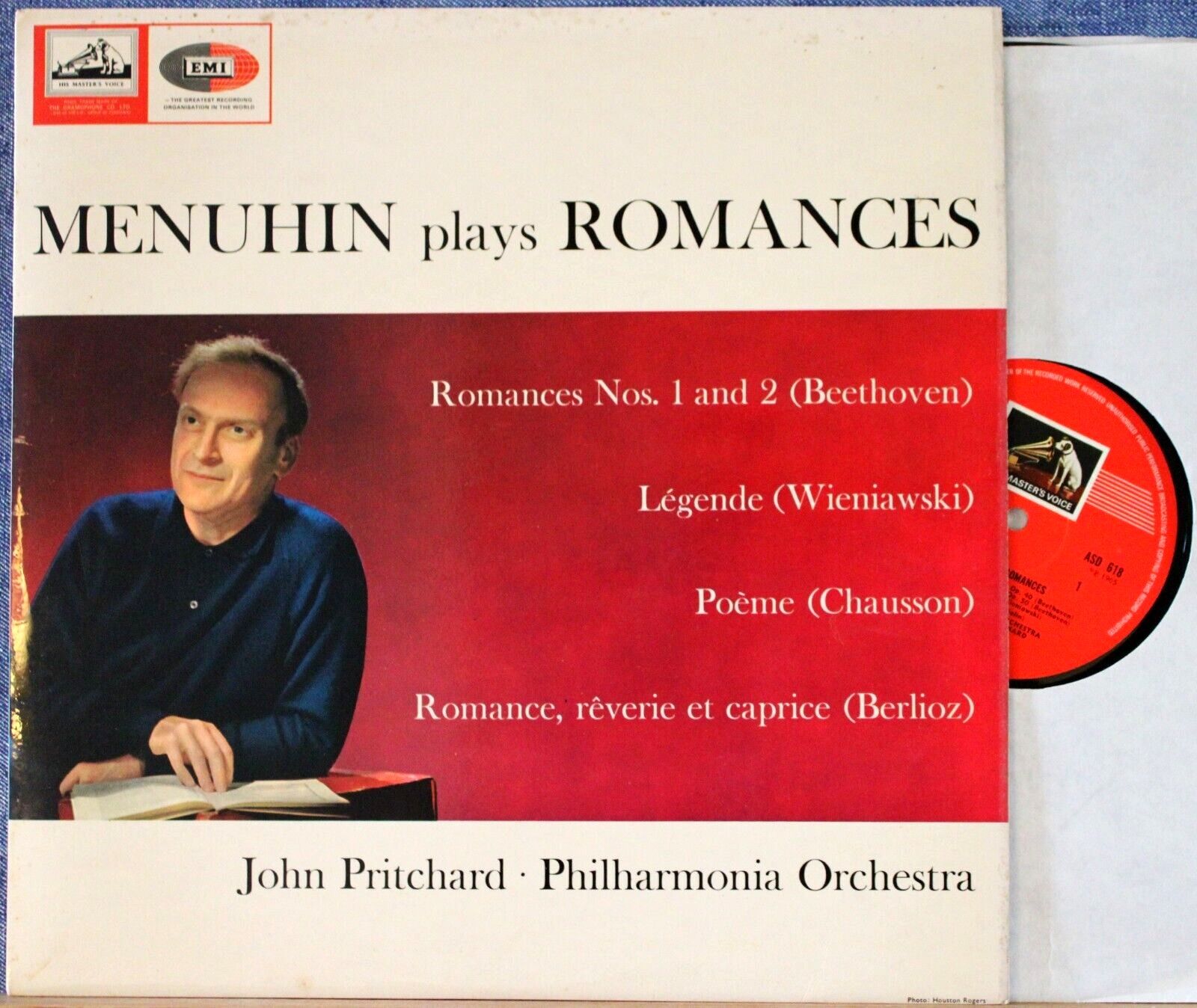 Menuhin Beethoven Wieniawski Chausson; Berlioz (Romances) EMI ASD 618 NM